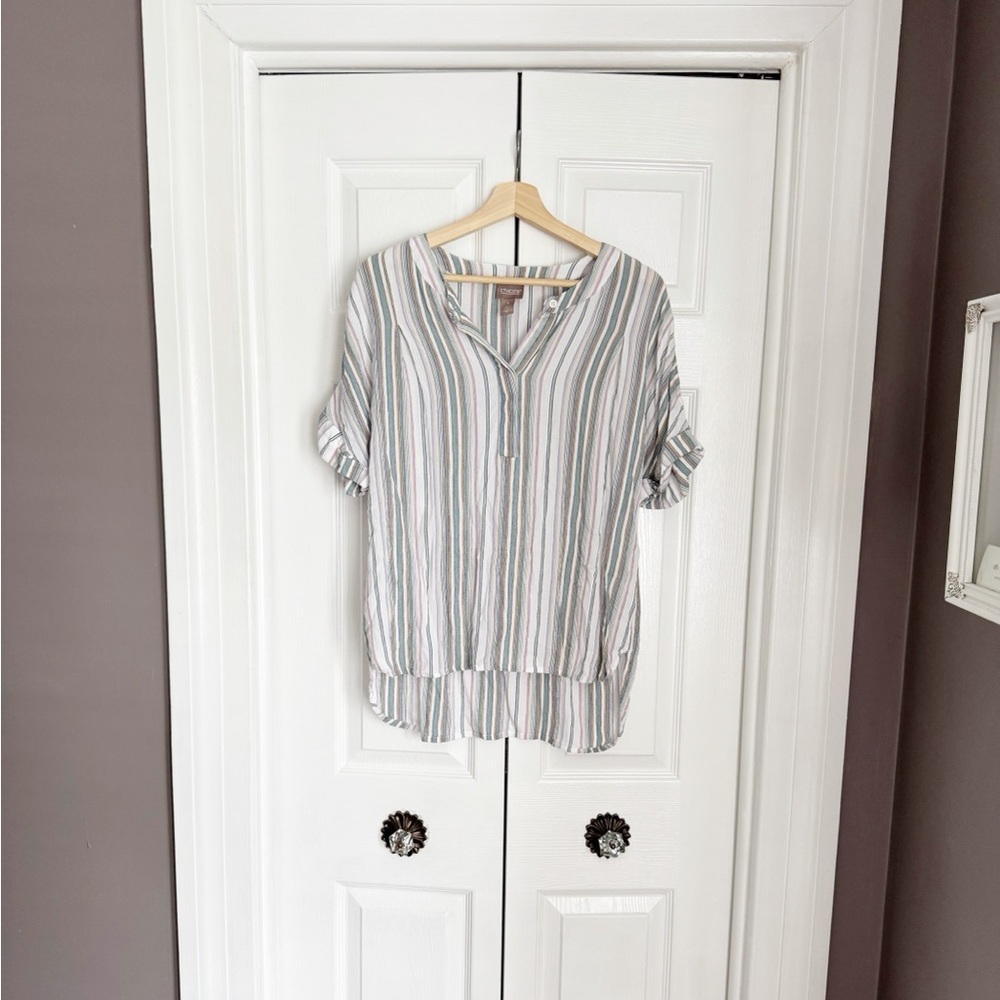Chico’s striped blouse